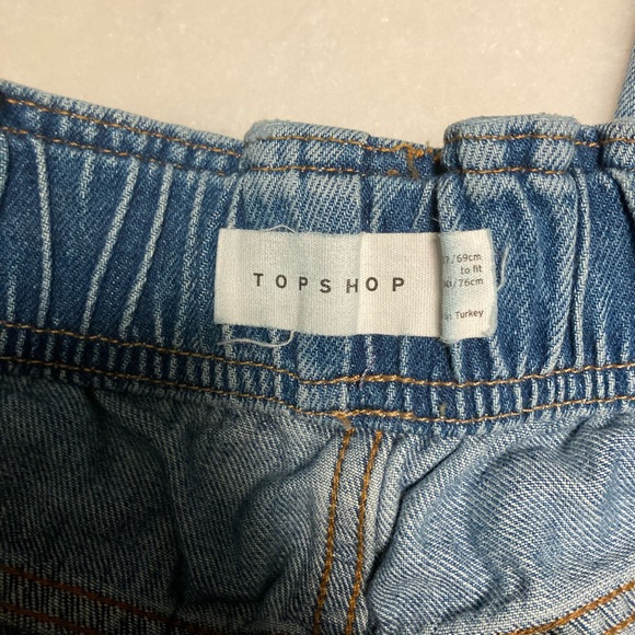 Nordstrom Top shop drawstring jeans size 27 light wash jeans like nwot - Picture 4 of 6